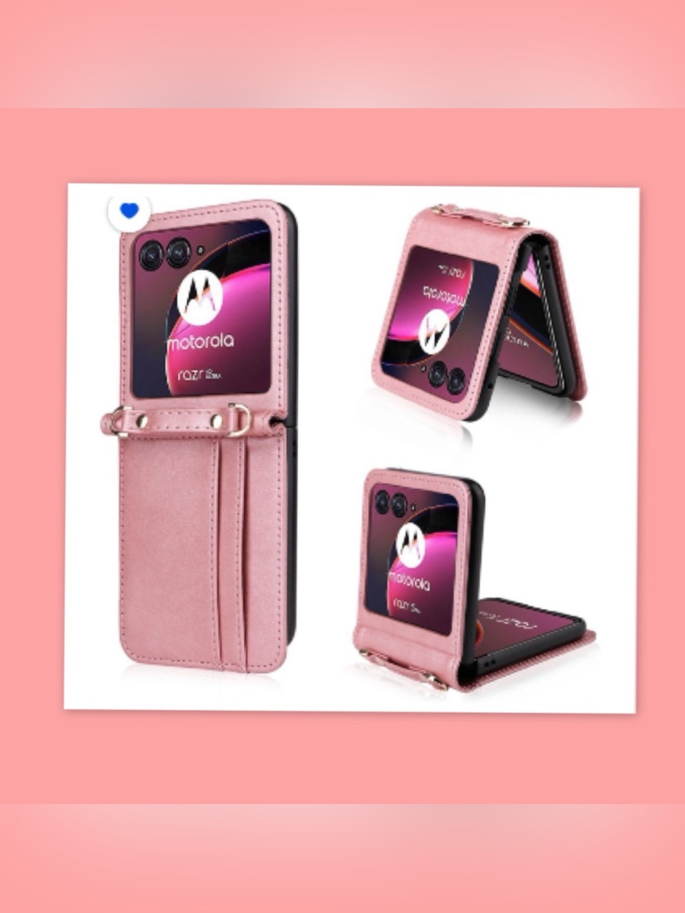 Motorola Razr 2025/2024 Wallet Crossbody Case, Premium PU Leather Cards Holder